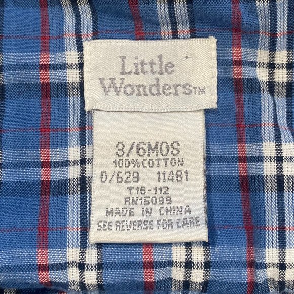 Vintage Plaid Overalls w/ Matching Hat and Teddy Bear Embroidery - Picture 8 of 8